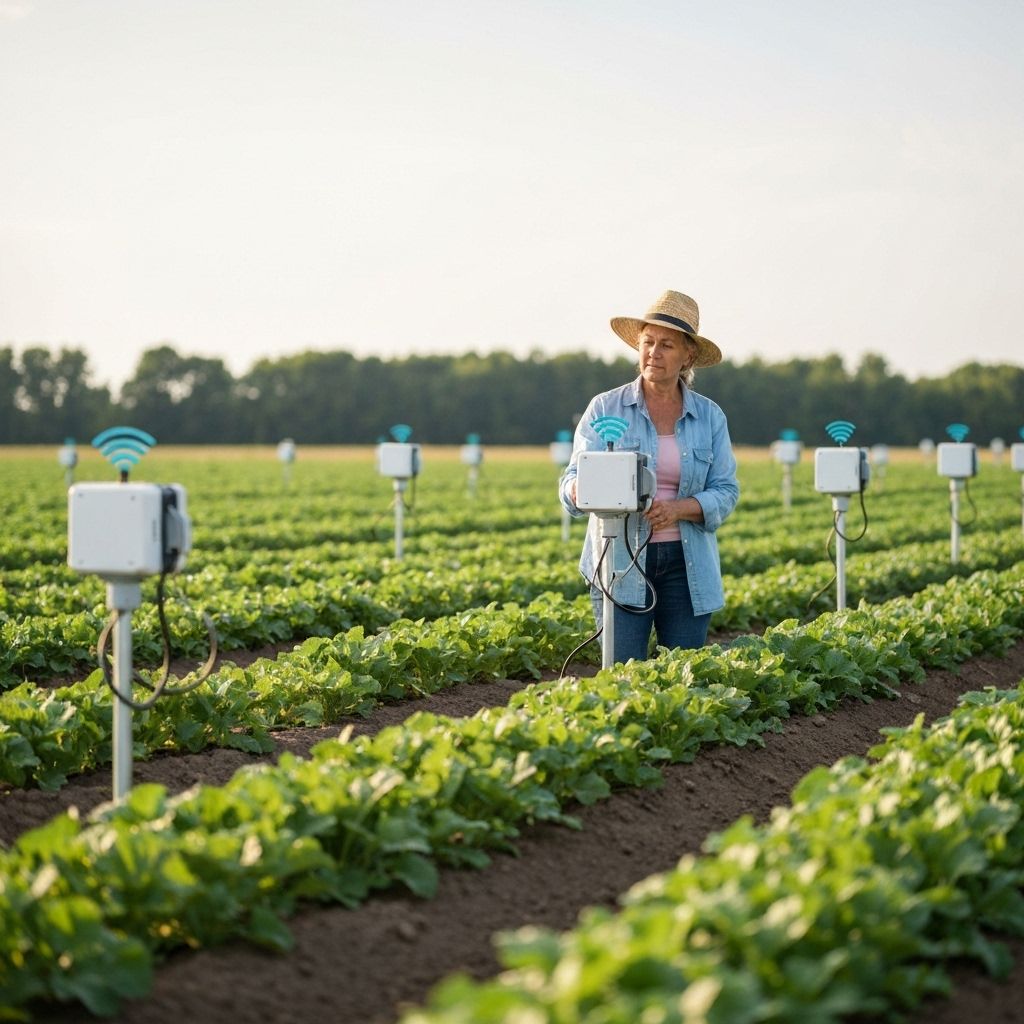 Sensores LoRaWAN no campo